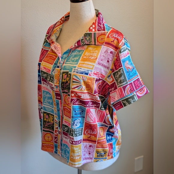 Target Pride Adult Pajama Satin Top Size Large - Picture 6 of 7